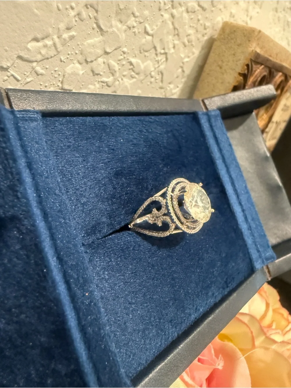 IGI 3.91ct  Round Cut F VS1 Lab Grown Set In A Semi-Mount Natural DIAMOND 14K WG